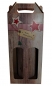 Preview: Flaschenkarton Wood 2er Frohe Weihnachten, Holzdekor matt